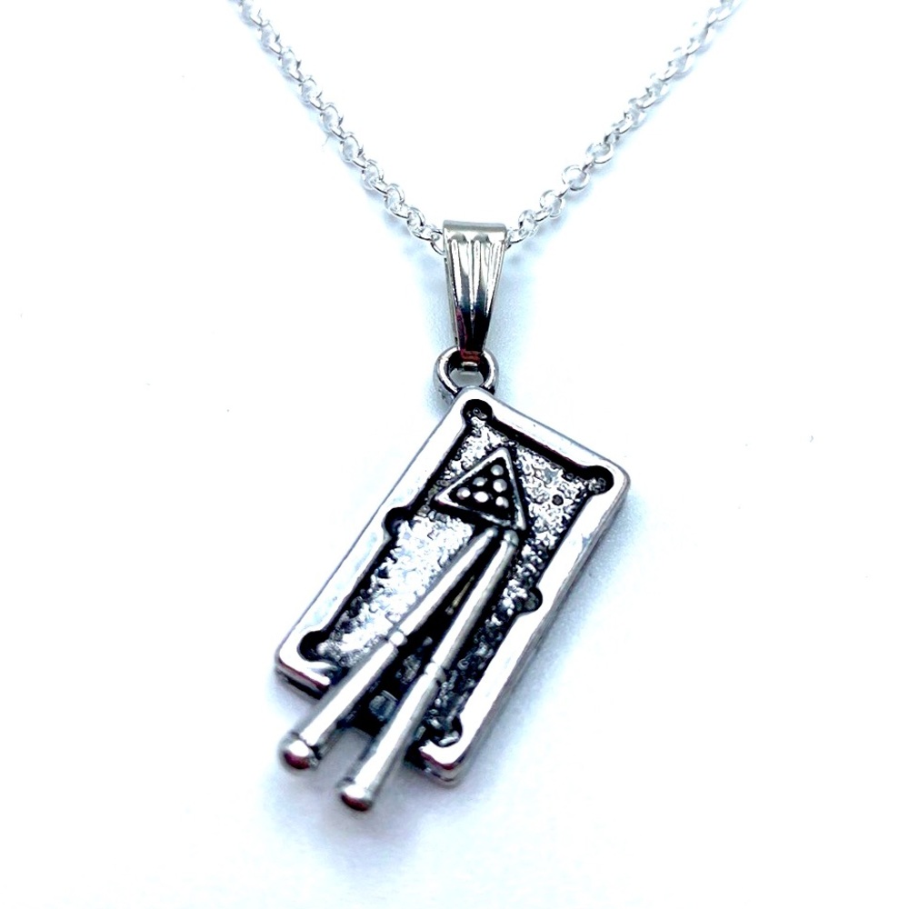 Billiards Pool Table Necklace May Be Personalized